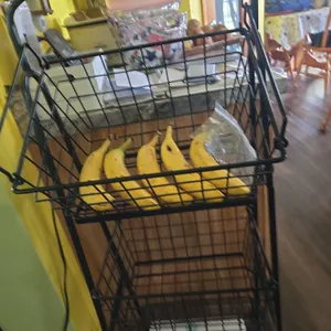 Vintage metal fruit and vegetable kitchen rack