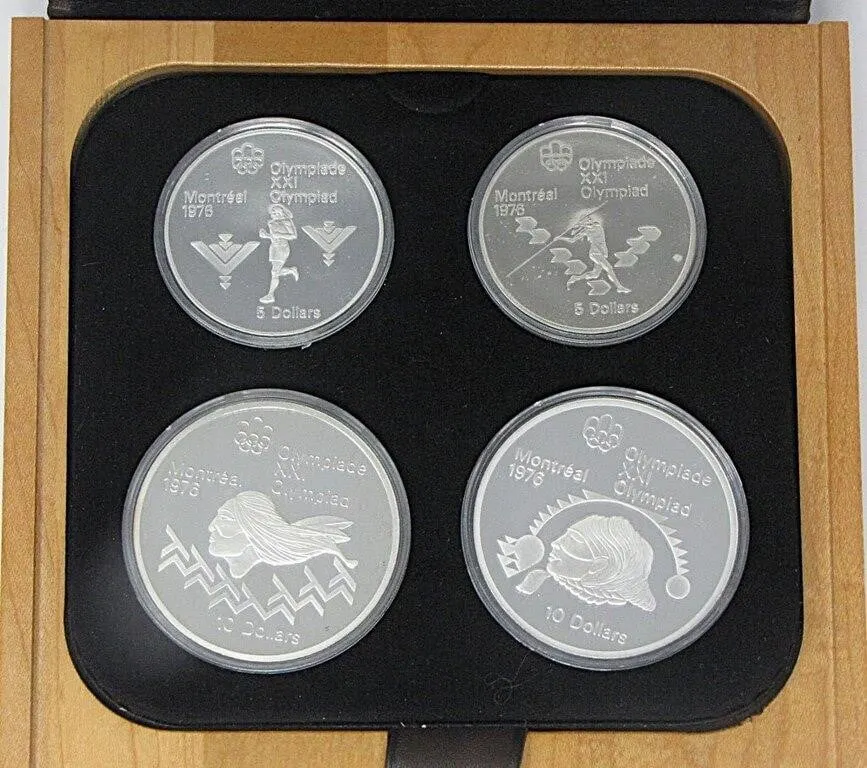 1976 MONTREAL OLYMPICS STERLING COIN SET SERIES IV