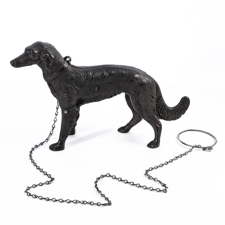 RUSSIAN WOLFHOUND CAST IRON DOOR STOP
