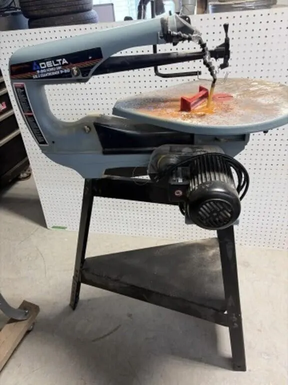 Delta P-20 Scroll Saw On Metal Stand, 49 " Tall