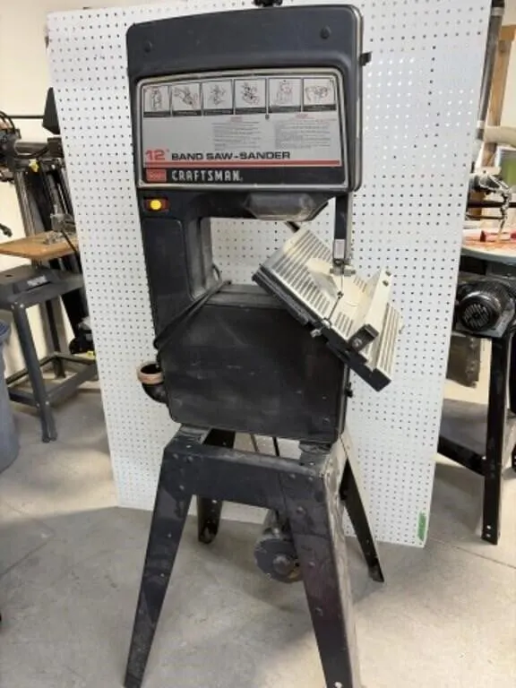 12 " Band-saw On Metal Stand, 64 “ Tall