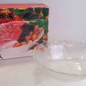 Vintage "Mikasa Heavy Crystal" Holiday Bells Bowl