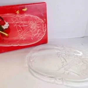 Vintage "Mikasa Heavy Crystal" Holiday Bells Plate