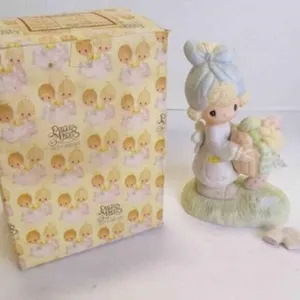 1980's Precious Moments "Helper" Porcelain Figure