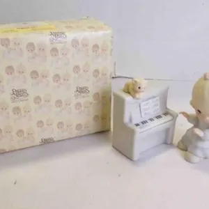 1980's Precious Moments "Musical" Porcelain Figure