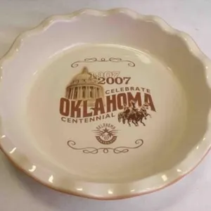 Vintage Frankoma Pottery Commemorative Pie Plate