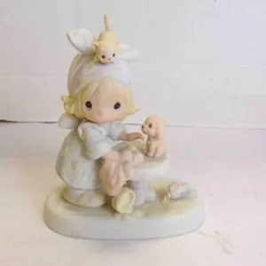 1980's Precious Moments "Girl" Porcelain Figurine