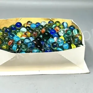 small box of vintage marbles