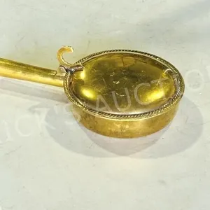 brass lidded crumb tray - 4 1/2" w