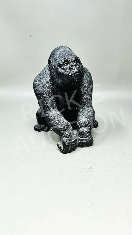 plaster gorilla figure - 6" tall