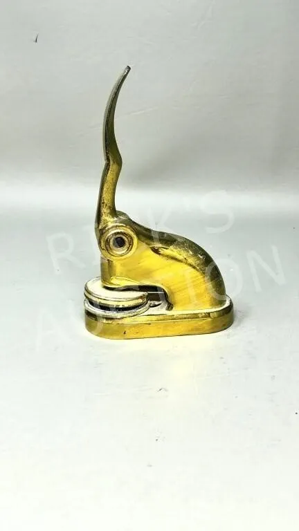 small brass corporate seal - 3" tall
