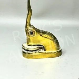 small brass corporate seal - 3" tall