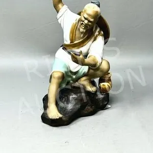 vintage mud man figure - no fishing rod - 9" tall