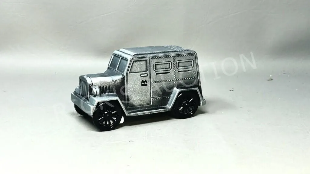 diecast metal BMO armored truck bank - 6" long