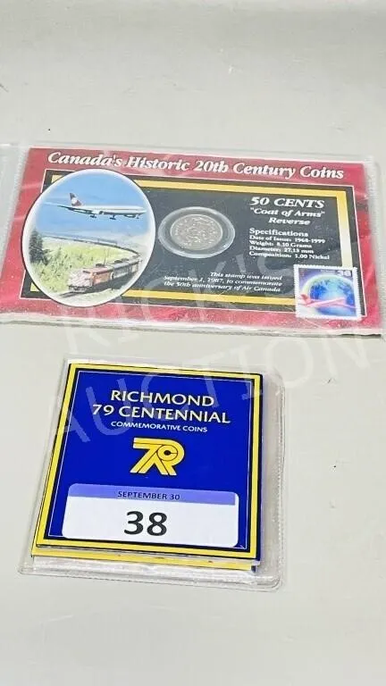 Canada historic coin & stamp & Richmond coins