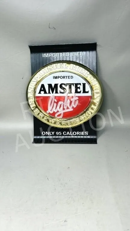 Amstel Light beer sign - approx 11" x 9"