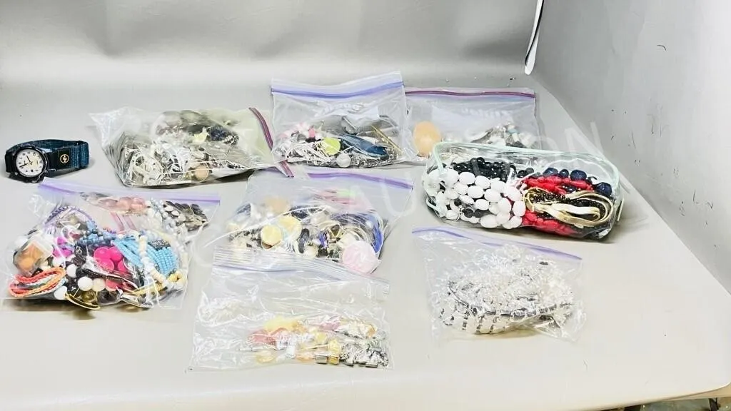 tote full assorted costume jewelry