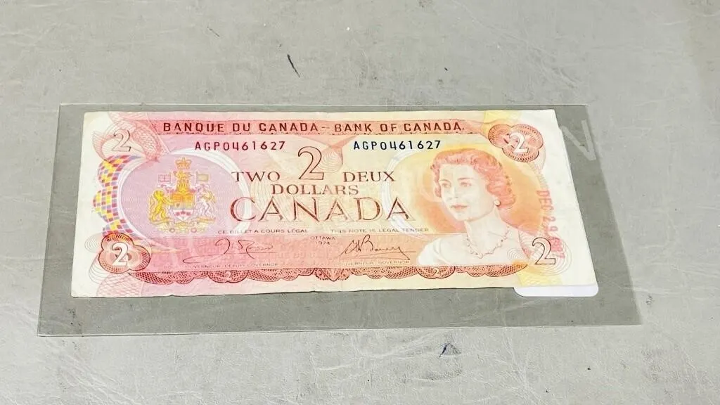 Canada 1974 $2 bank note