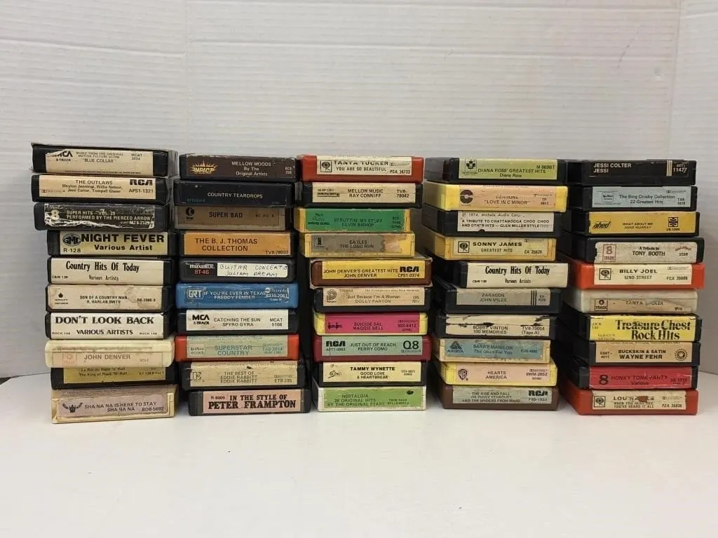Vintage 8-tracks 1970s and 1980s