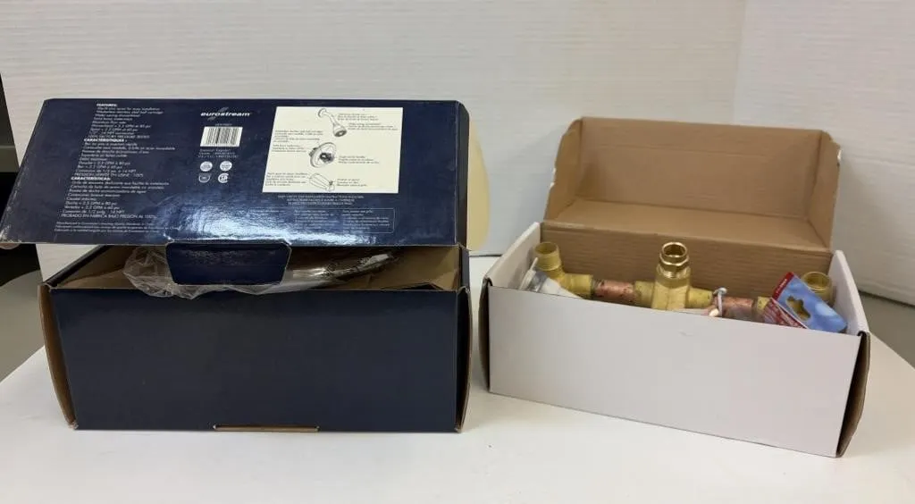 New Tub/Shower Tap and brass two-handle rough-in
