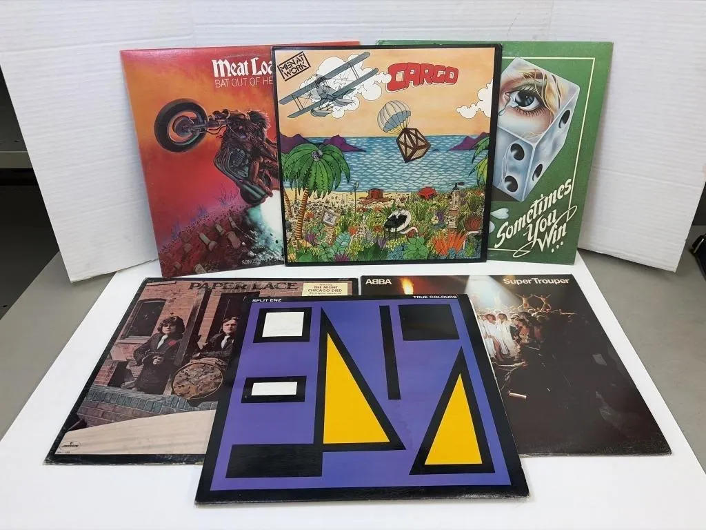 Vintage 1970s and 1980s vinyl records