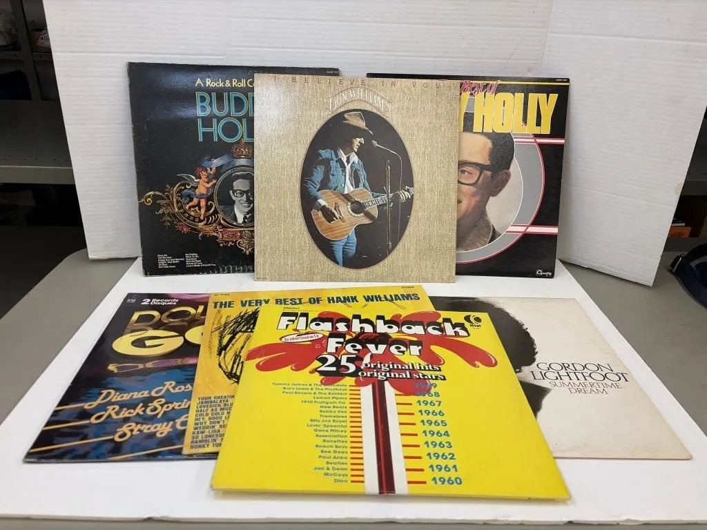 Collection of vintage vinyl records