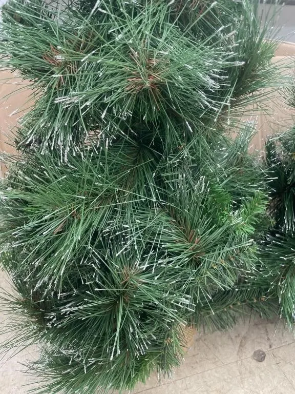 Six approx. 24� artificial tabletop pine trees