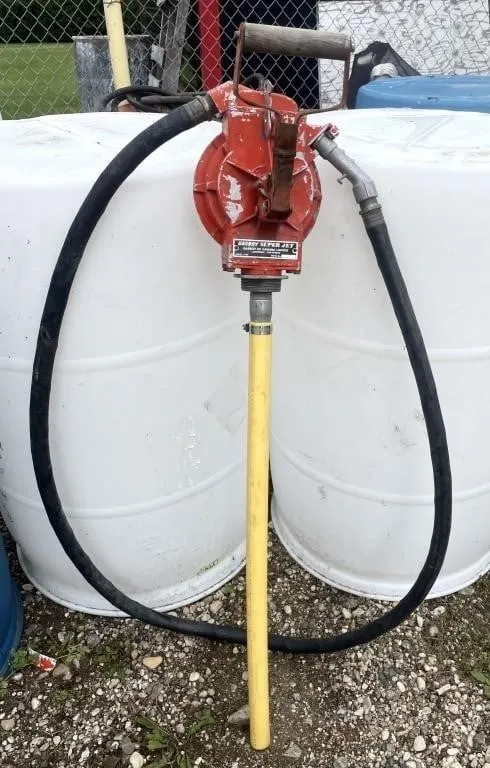 Vintage Gasboy Super Jet manual fuel transfer