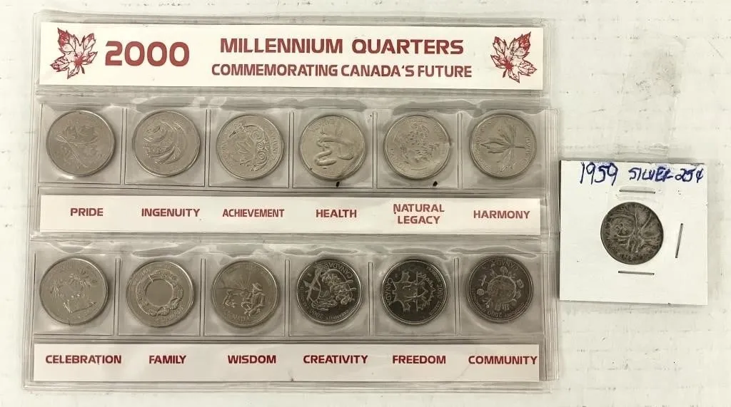 RCM 2000 Millennium Quarters Set and a 1959