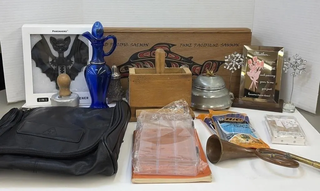 Box of Old and New - Cobalt Blue Decanter