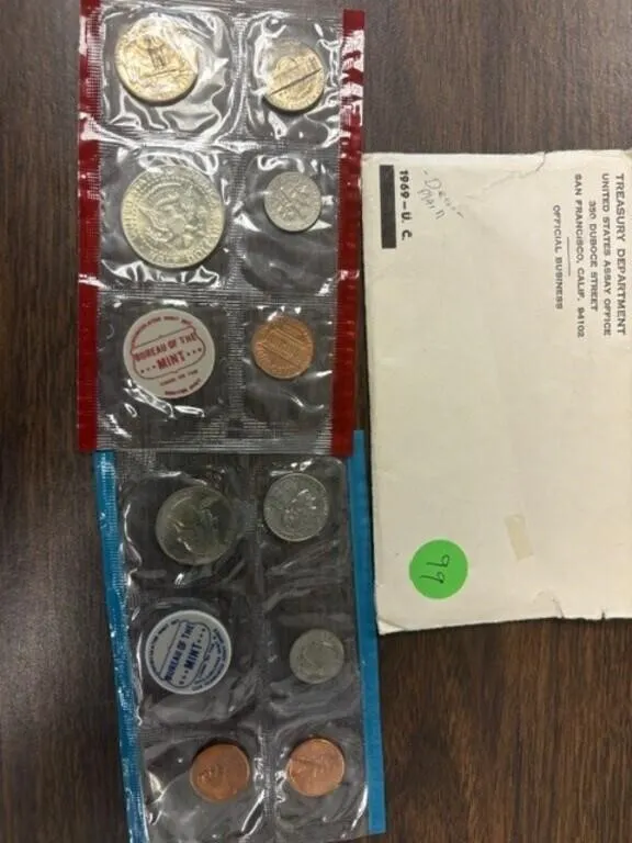 1969 P&D UNCIRCULATED SET