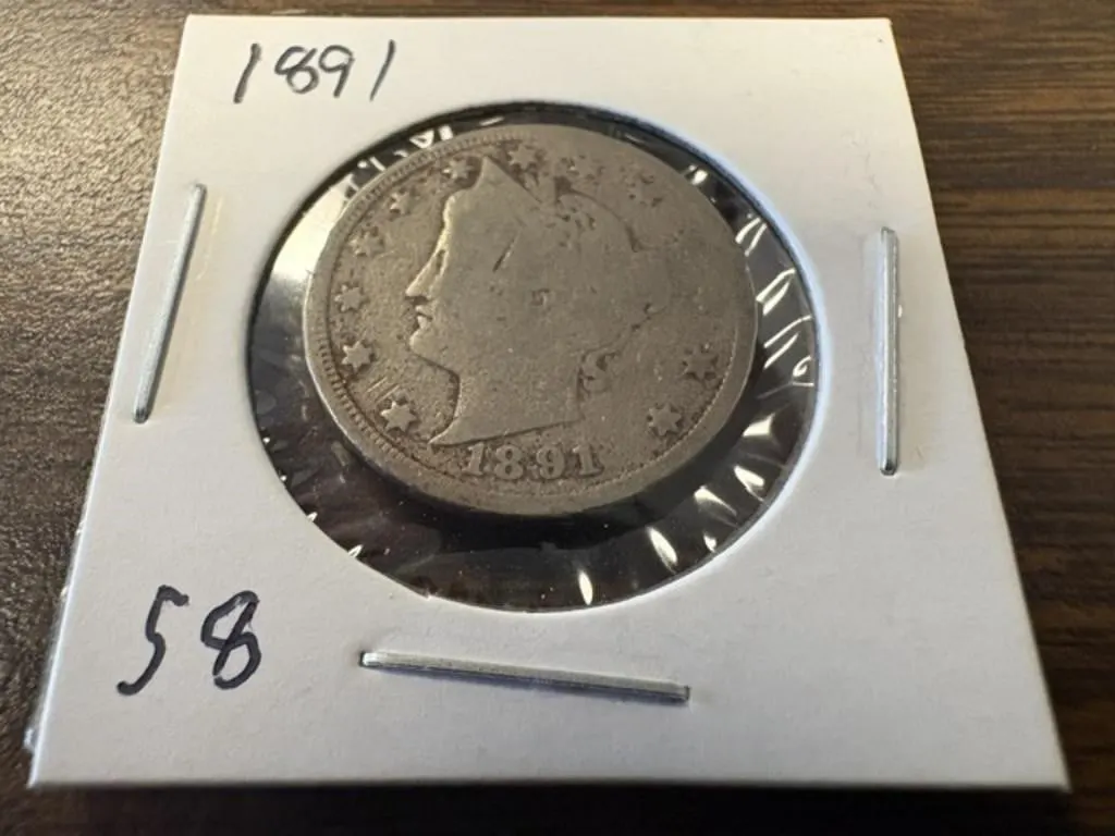 1891 V NICKEL