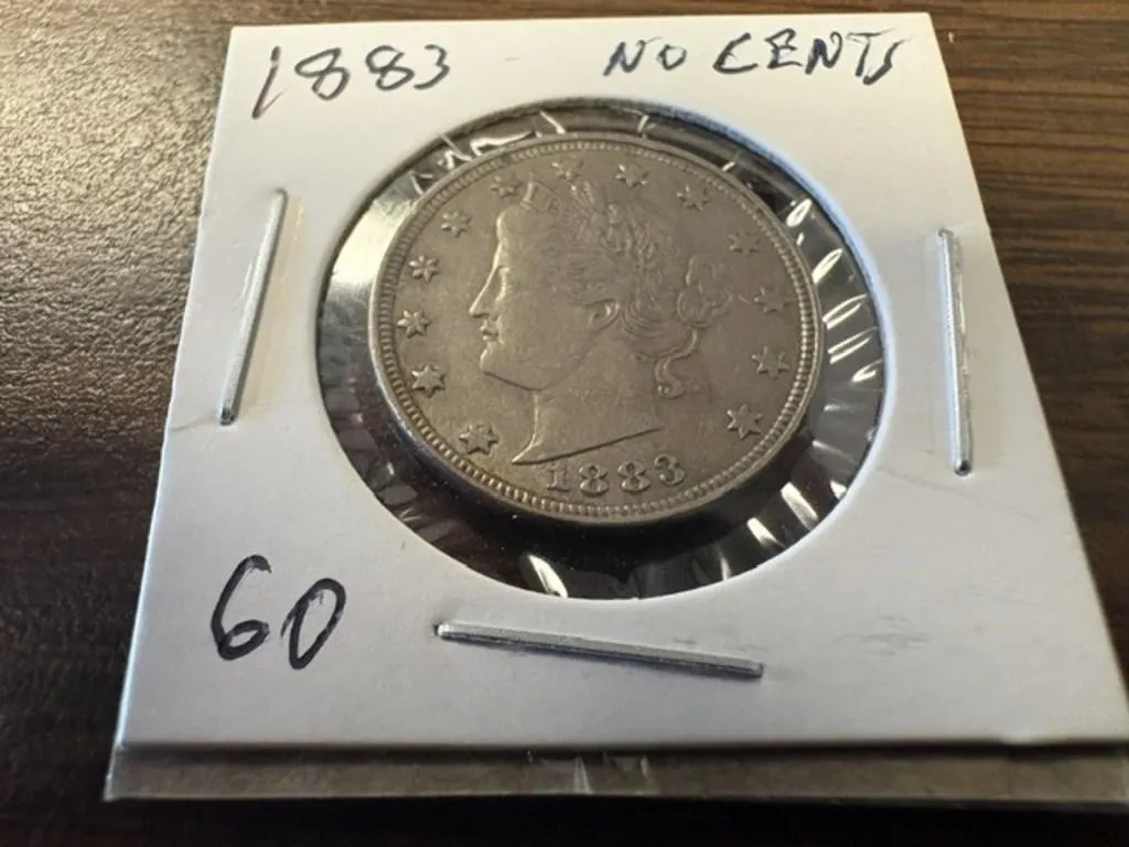 1883 V NICKEL NO CENTS