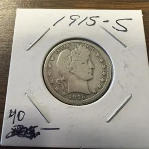 1915-S BVARBER QUARTER