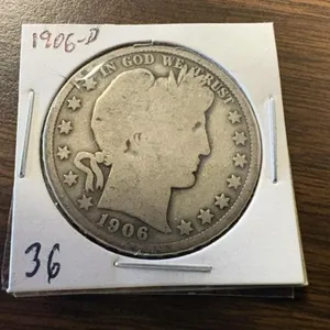 1906-D BARBER HALF
