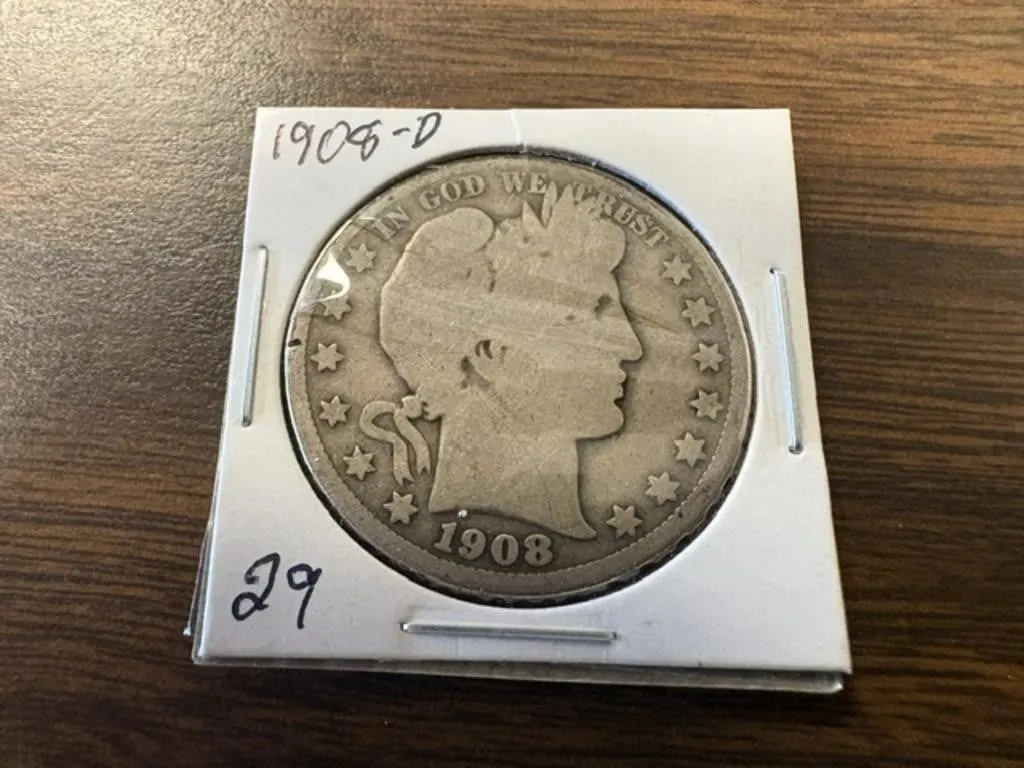 1908-D BARBER HALF