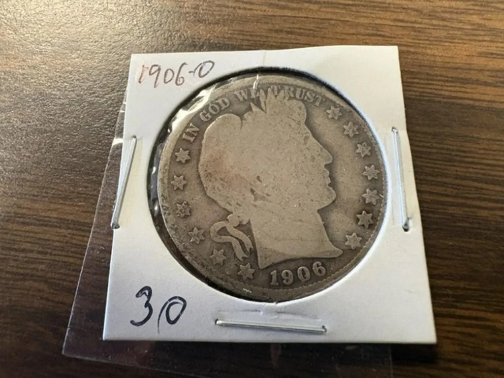 1906-O BARBER HALF