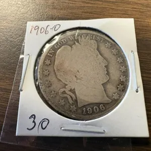 1906-O BARBER HALF