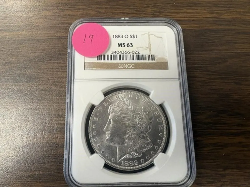 1883-O MORGAN DOLLAR MS63 NGC