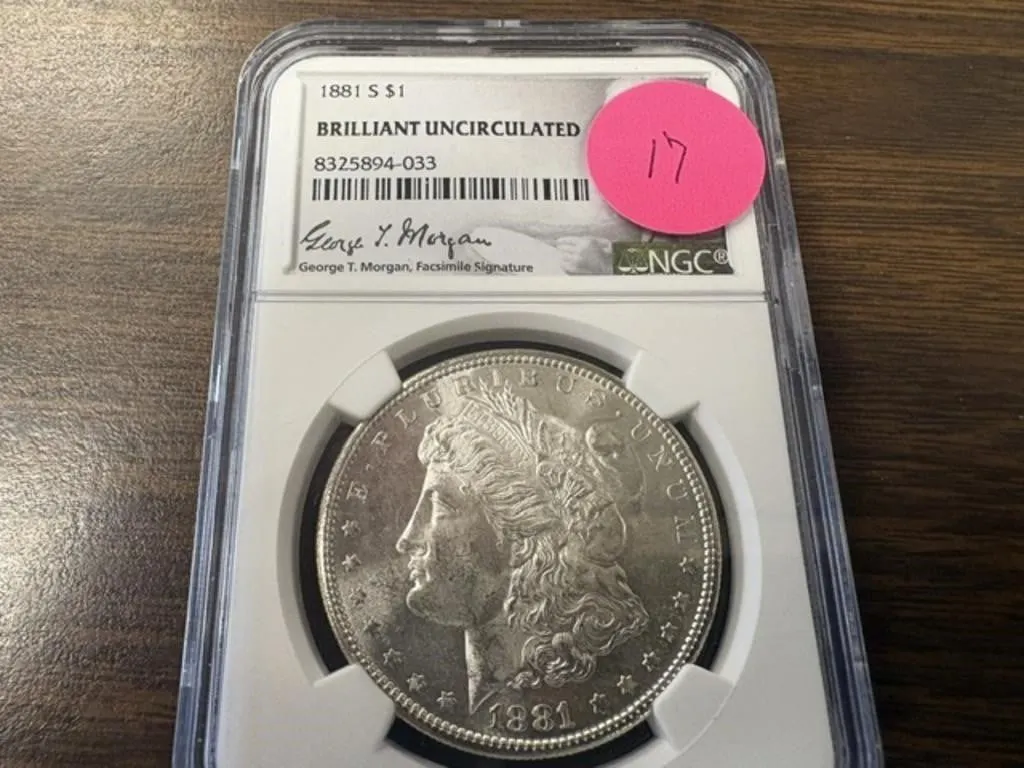1881-S MORGAN DOLLAR BU NGC