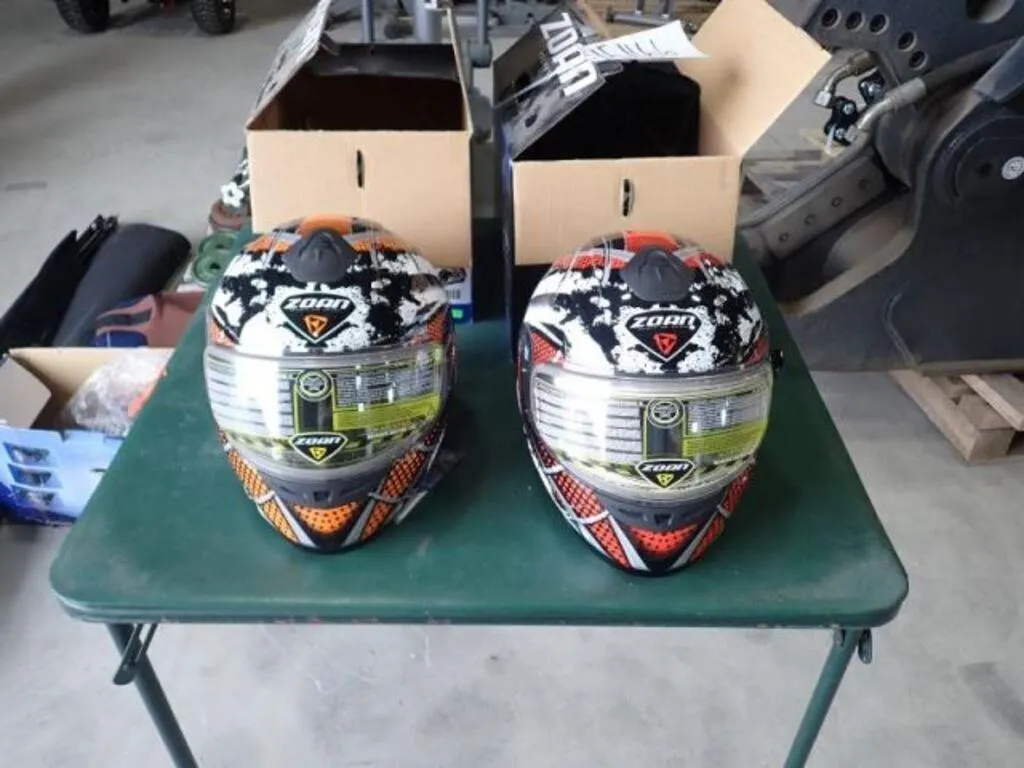 Qty Of (2) Zoan Snowmobile Helmets