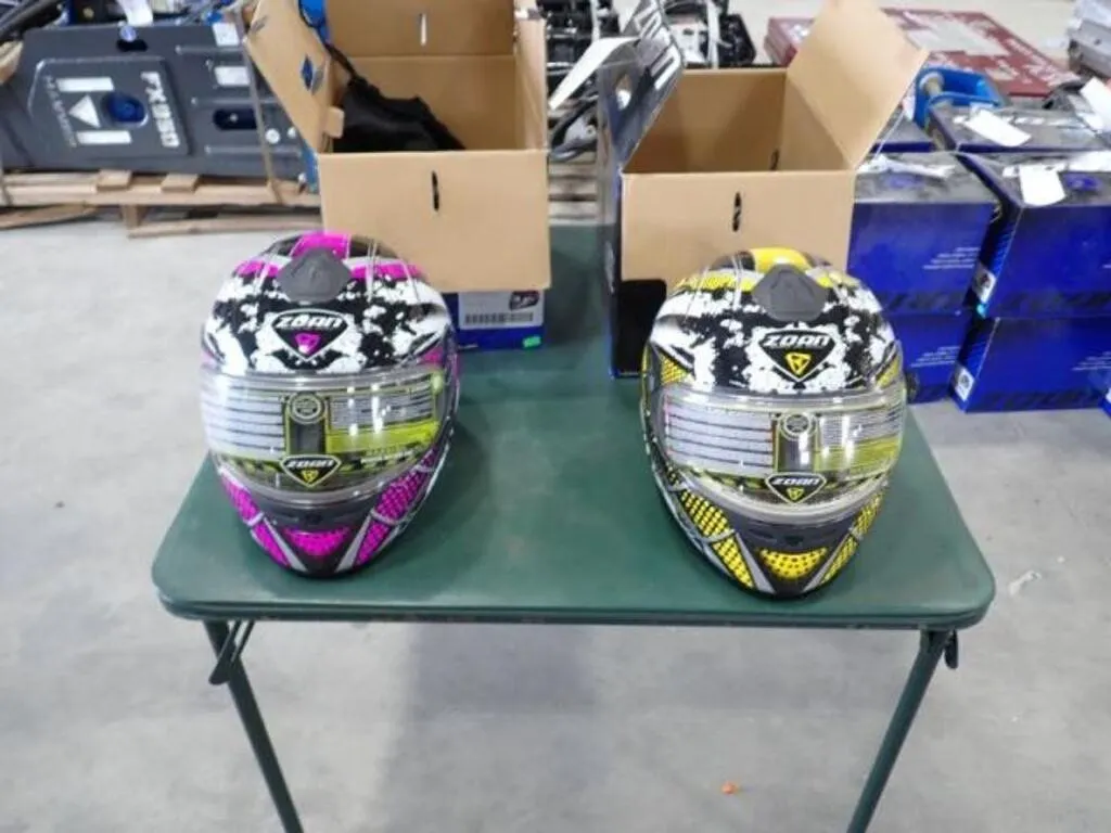 Qty Of (2) Zoan Snowmobile Helmets