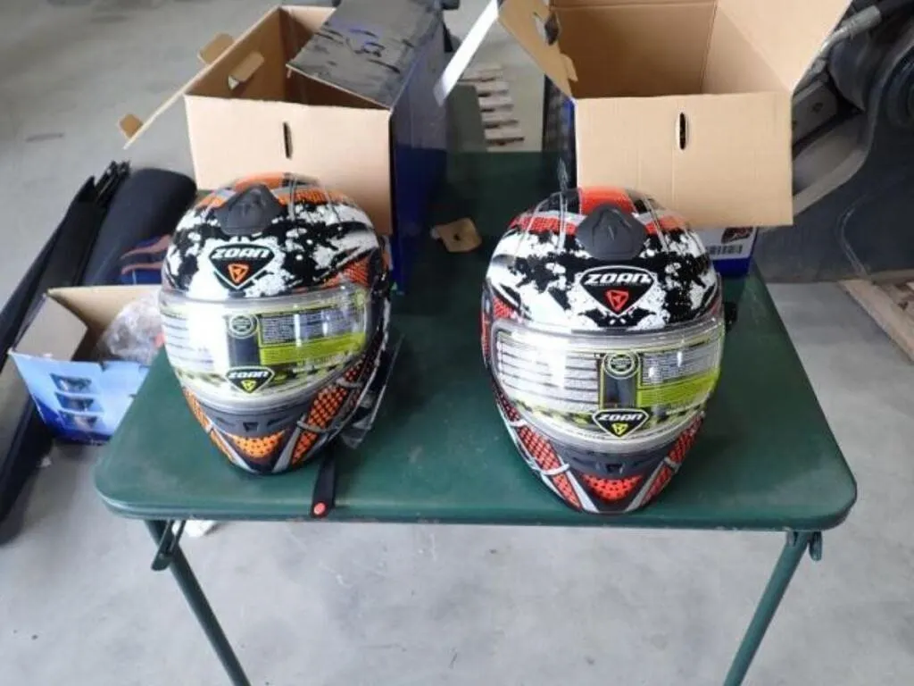 Qty Of (2) Zoan Snowmobile Helmets