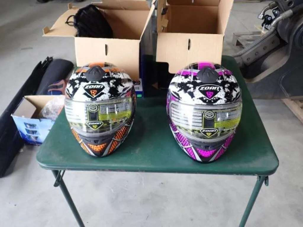 Qty Of (2) Zoan Snowmobile Helmets