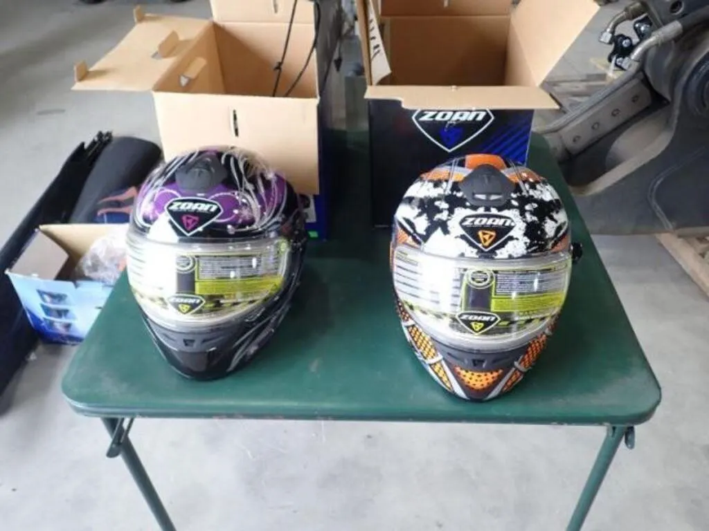 Qty Of (2) Zoan Snowmobile Helmets