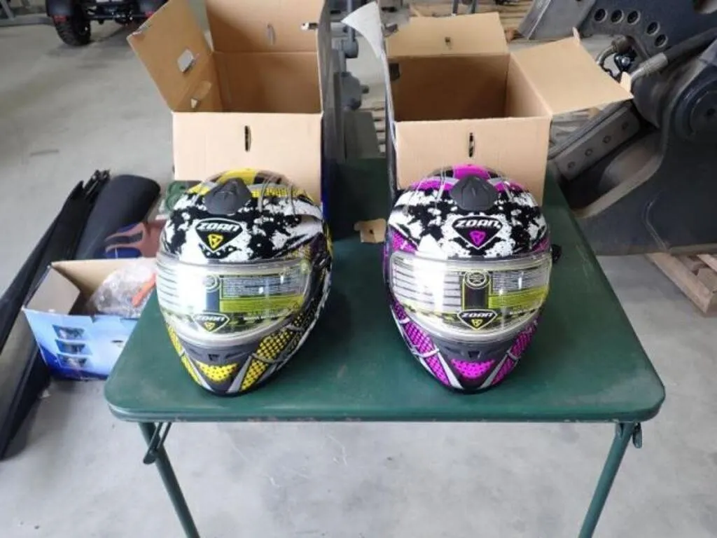 Qty Of (2) Zoan Snowmobile Helmets