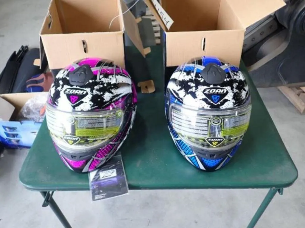Qty Of (2) Zoan Snowmobile Helmets