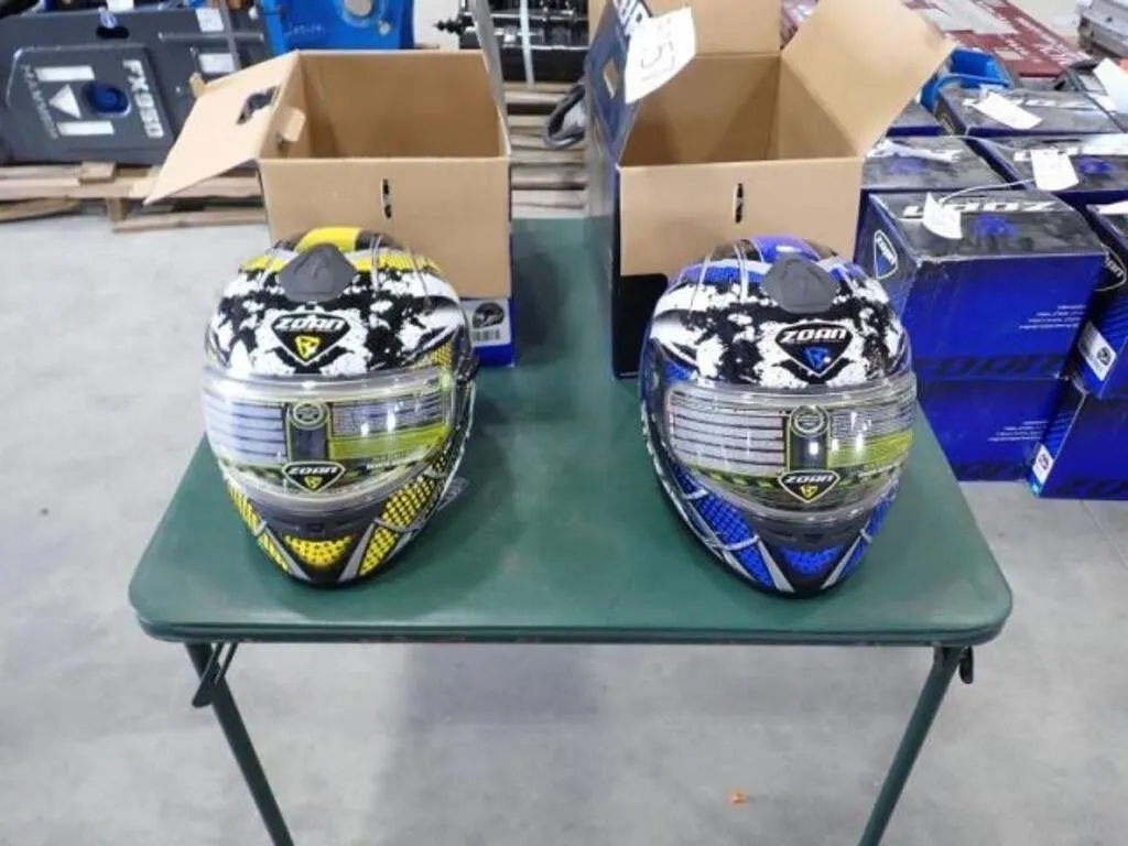 Qty Of (2) Zoan Snowmobile Helmets