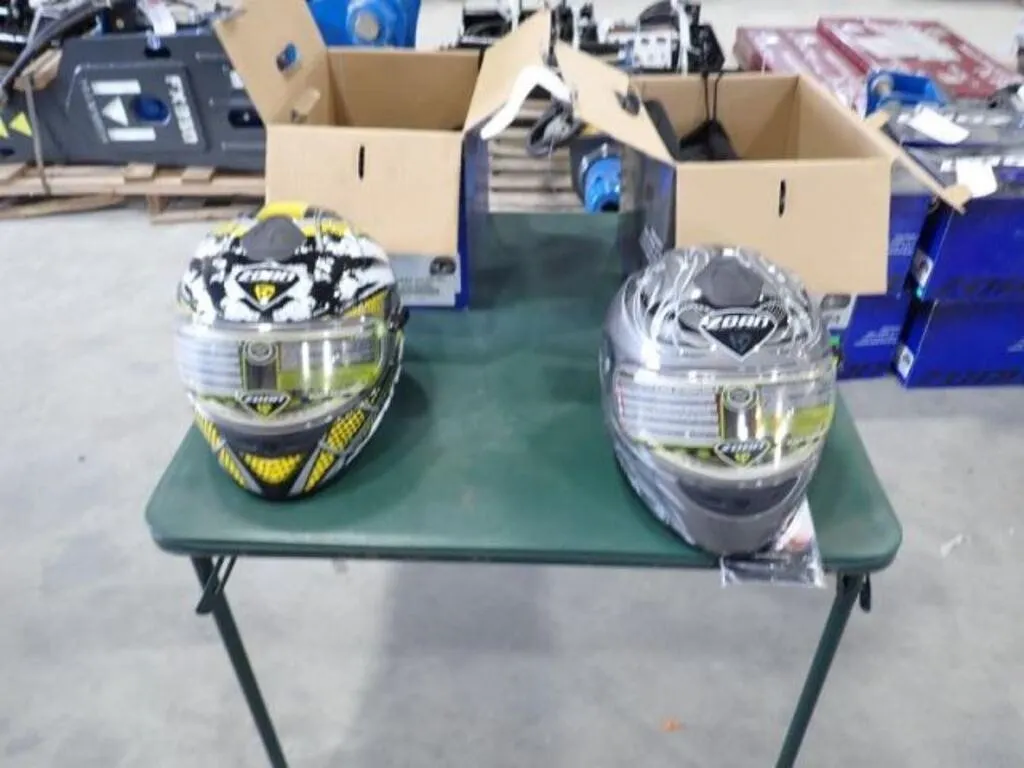 Qty Of (2) Zoan Snowmobile Helmets