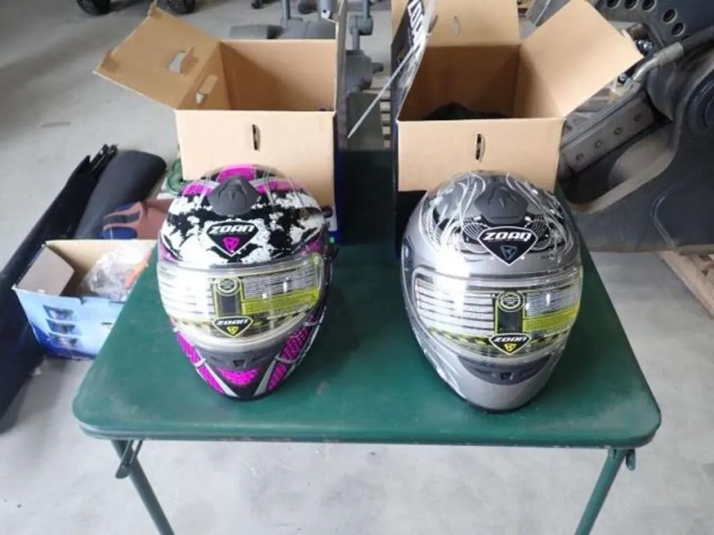 Qty Of (2) Zoan Snowmobile Helmets